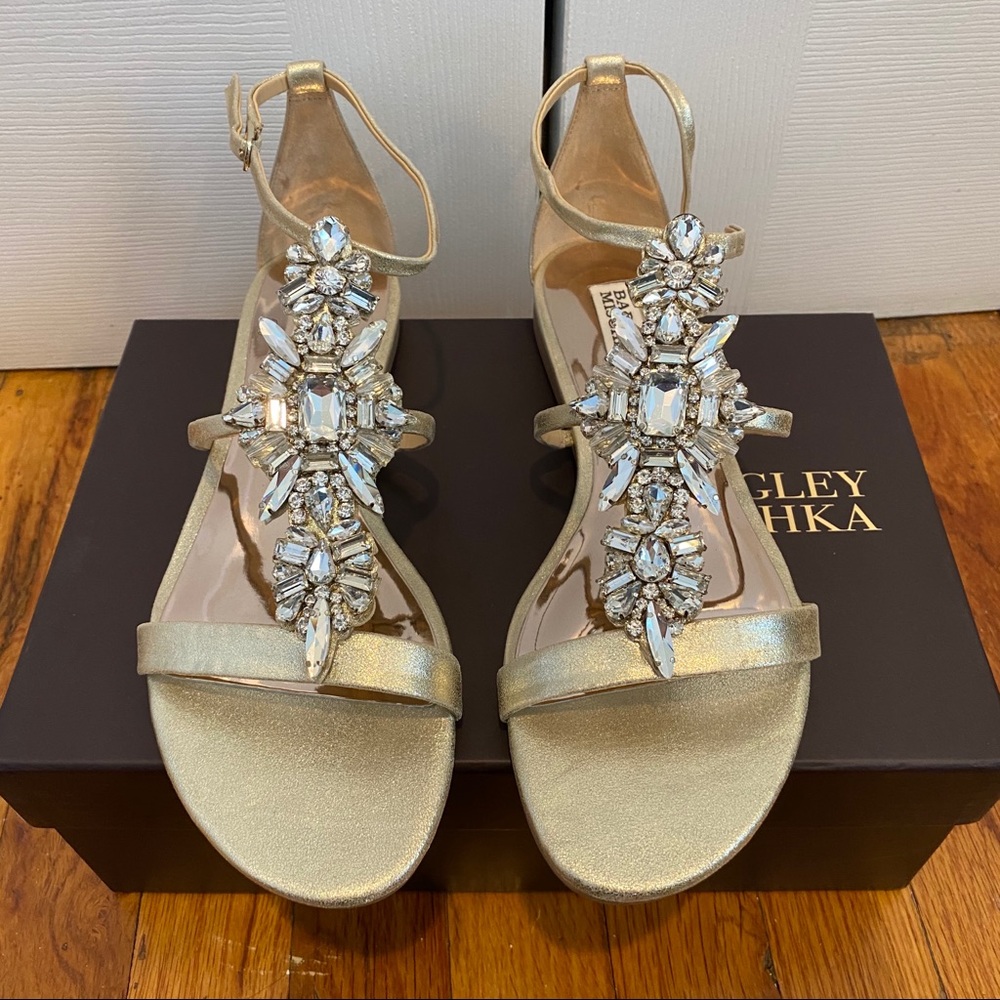 Badgley Mischka Bejeweled Sandals special occasion
